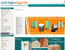 Tablet Screenshot of potterycrafts.co.uk
